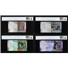 Image 2 : Lot of 2014 Kuwait 1/4, 1/2, 1 & 5 Dinar Notes PCGS Gem Uncirculated 66PPQ