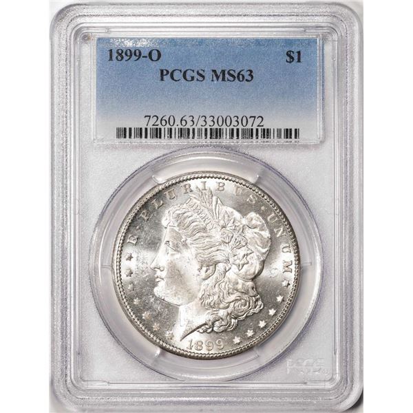 1899-O $1 Morgan Silver Dollar Coin PCGS MS63