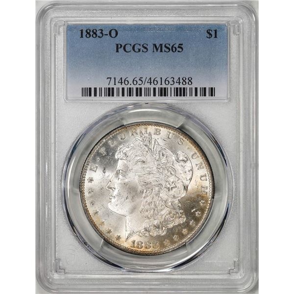 1883-O $1 Morgan Silver Dollar Coin PCGS MS65