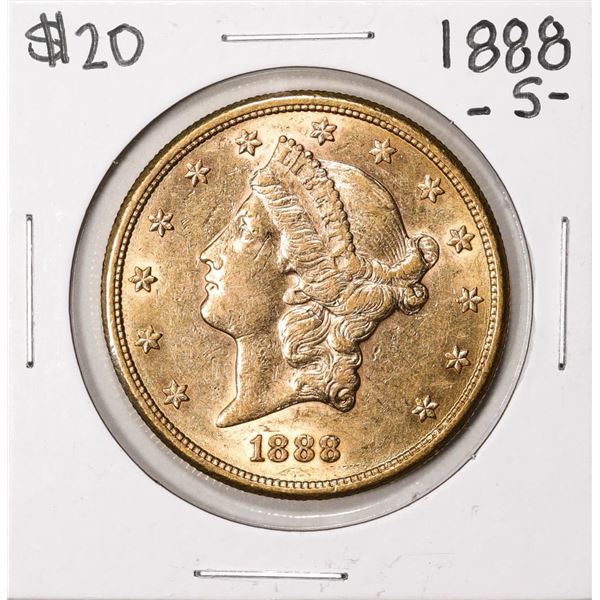 1888-S $20 Liberty Head Double Eagle Gold Coin