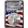 Image 1 : 2021(P) Type 1 $1 American Silver Eagle Coin NGC MS70 ER Philadelphia Emergency Issue