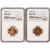 Image 1 : Lot of 1939 & 1939-S Lincoln Wheat Cent Coins NGC MS67RD