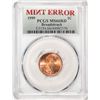 Image 1 : 1999 Lincoln Memorial Cent Coin Mint Error Broadstruck PCGS MS66RD