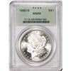 Image 1 : 1880-S $1 Morgan Silver Dollar Coin PCGS MS65 Old Green Holder
