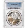 Image 1 : 1887 $1 Morgan Silver Dollar Coin PCGS MS64 Nice Toning