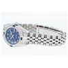 Image 4 : Rolex Ladies Stainless Steel Blue Roman Sapphire and Diamond Datejust Wristwatch