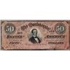 Image 1 : 1864 $50 Confederate States of America Note