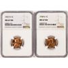 Image 1 : Lot of 1937-D & 1938-D Lincoln Wheat Cent Coins NGC MS67RD