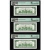 Image 2 : (3) Consecutive 1985 $100 Federal Reserve Notes Fr.2171-G PMG Superb Gem Unc 67EPQ