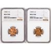 Image 1 : Lot of 1948-S & 1949-S Lincoln Wheat Cent Coins NGC MS67RD