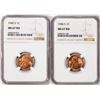 Image 1 : Lot of 1945-S & 1946-S Lincoln Wheat Cent Coins NGC MS67RD