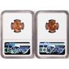 Image 2 : Lot of 1945-S & 1946-S Lincoln Wheat Cent Coins NGC MS67RD