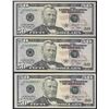 Image 1 : Lot of (3) 2009 $50 Federal Reserve Star Notes