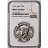 Image 1 : 1967 SMS Kennedy Half Dollar Coin NGC MS66 Cameo