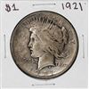 Image 1 : 1921 $1 Peace Silver Dollar Coin