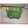 Image 1 : Metal John Deere hay wagon - tall plastic sides