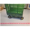 Image 2 : Metal John Deere hay wagon - tall plastic sides