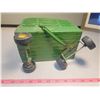 Image 3 : Metal John Deere hay wagon - tall plastic sides