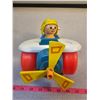 Image 1 : Fisher Price airplane - propeller turns with wheels