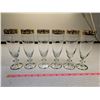 Image 1 : Set of 6 vintage gold rimmed glasses (etched)