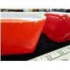 Image 4 : Pyrex red refrigerator dishes - no lids. One has small chip on rim