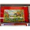 Image 3 : English hunting scene and carriage scene serving trays