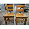Image 1 : Two oak children's chairs
