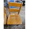 Image 3 : Two oak children's chairs