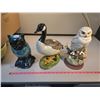 Image 1 : 3 bird ornaments