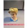 Image 1 : Blonde woman head vase