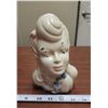 Image 1 : Vintage white lady head vase