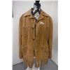 Image 1 : Buckskin, sheep lined fringe jacket - large