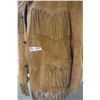 Image 4 : Buckskin, sheep lined fringe jacket - large