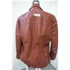 Image 3 : Woman size large - brown leather jacket, fleece lined