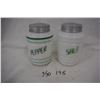 Image 1 : Vintage green line salt and pepper range set