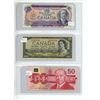Image 4 : Binder of 6 Canadian bills - 1937 $1, 1986 $2, 1954 $5, 1971 $10, 1954 $20 and 1988 $50