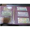 Binder of 6 Canadian bills - 1900 25 cent shinplaster, 1937 $1, 1954 $2, 1972 $5, 1954 $10 and 1979 