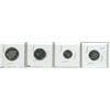 Image 1 : 4pc set of 2023 Canadian coins - nickel, dime, quarter and 50 cent