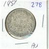 Image 1 : 1951 Canadian 50 cent coin