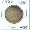 Image 1 : 1953 Canadian 50 cent coin