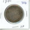 Image 1 : 1890 USA Morgan silver dollar
