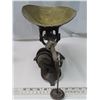 Image 2 : Antique brass scale (Includes all weights and pan)