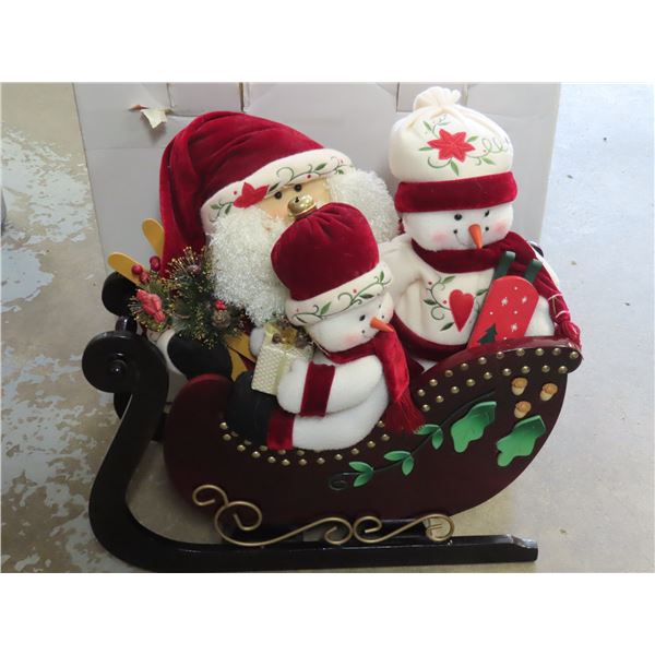 Decorative Santa Sleigh (wood) Nice shape