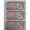 Image 1 : (3) 1974 Canadian $2 Bank Notes