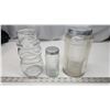 Image 2 : Vintage Glass Coffee and Sugar Jars + Snowman Glass Jar