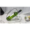 Image 7 : Wine Bottle Holder, Hand Painted Wine Glass, “Royal Krona” Sweden Wine Decanter, Wine Opener Set