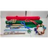 Image 2 : Green and Red Roll of Crafting Felt, 6 Rolls of Grip Tac, Styrofoam and extra crafting supplies