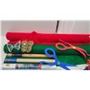 Image 5 : Green and Red Roll of Crafting Felt, 6 Rolls of Grip Tac, Styrofoam and extra crafting supplies