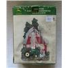 Image 1 : John Deere barn scene thermometer and rain guage - new in box