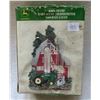 Image 3 : John Deere barn scene thermometer and rain guage - new in box